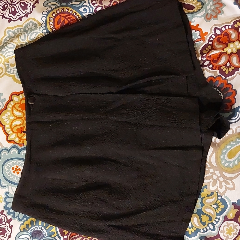Black crepe *skort* mini